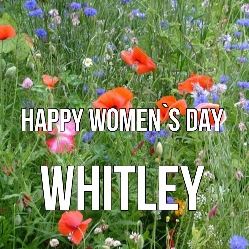 Greetings card с именем, Whitley happy women`s day международный женский день 4 Greetings with text for free download 